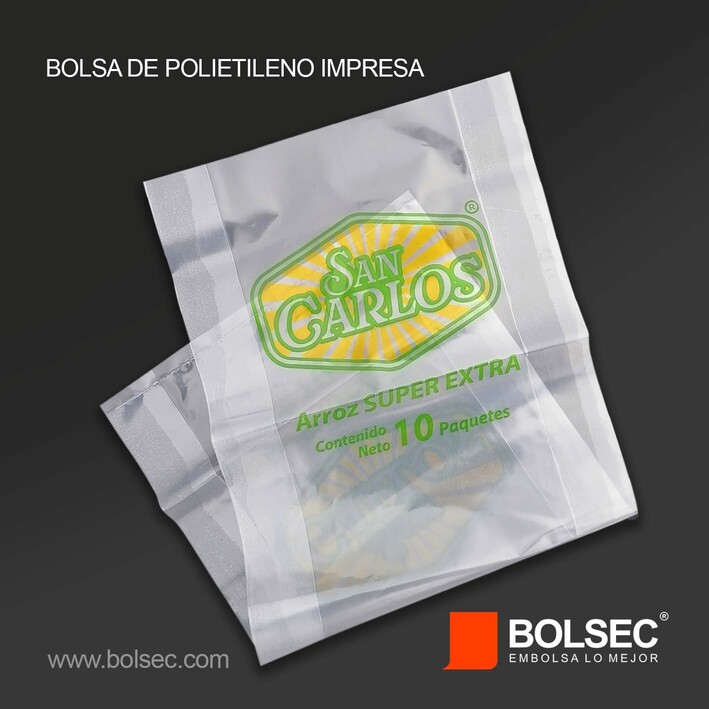 bolsas de polietileno impresa flexo